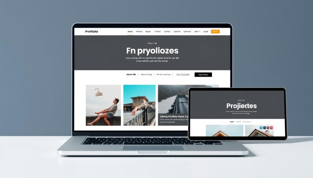 HTML and CSS portfolio website template