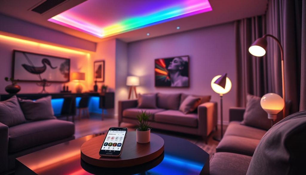 smart lighting installation